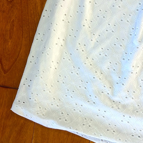 Wild Fable White Eyelet Baby Doll Mini Dress Size M Coastal Cowgirl Resort LWD - Picture 3 of 7
